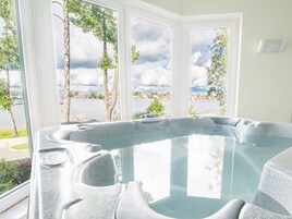 Indoor pool, seasonal outdoor pool, sun loungers