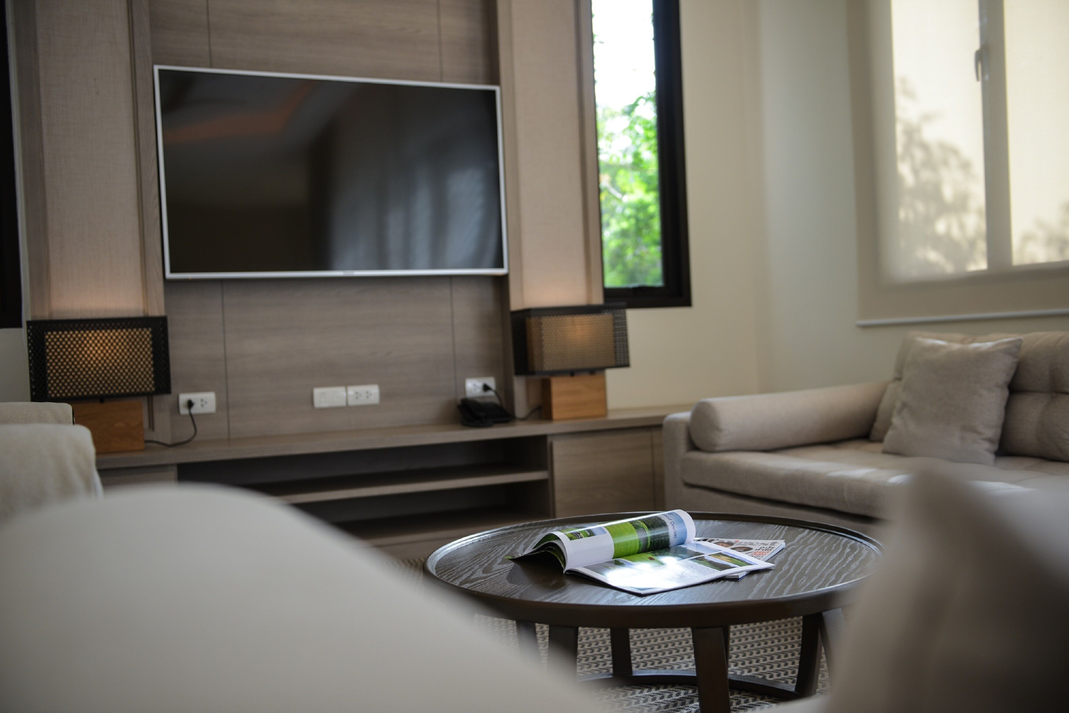 two bedroom suite with private pool | living area