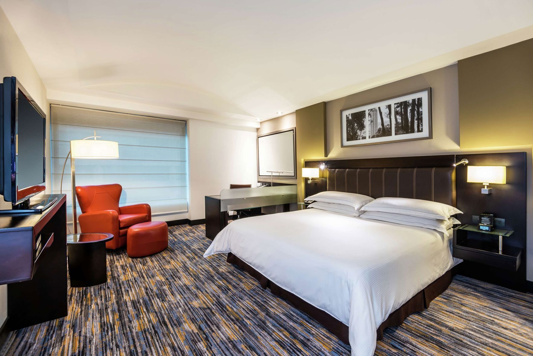 In-room safe, desk, laptop workspace, soundproofing
