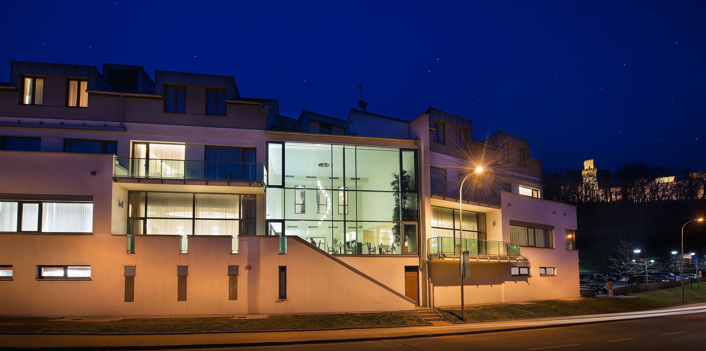 front of property – evening/night