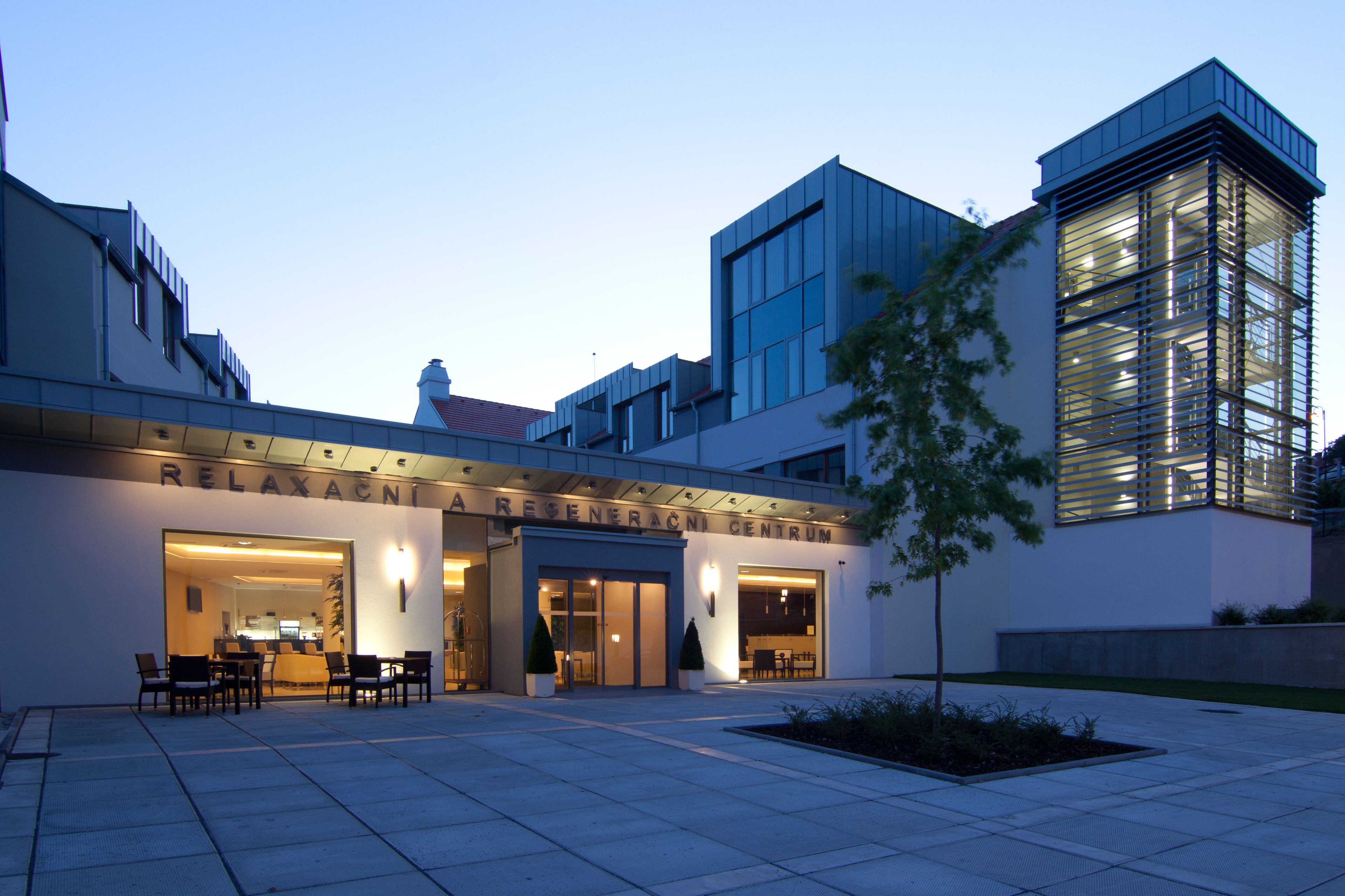 front of property – evening/night