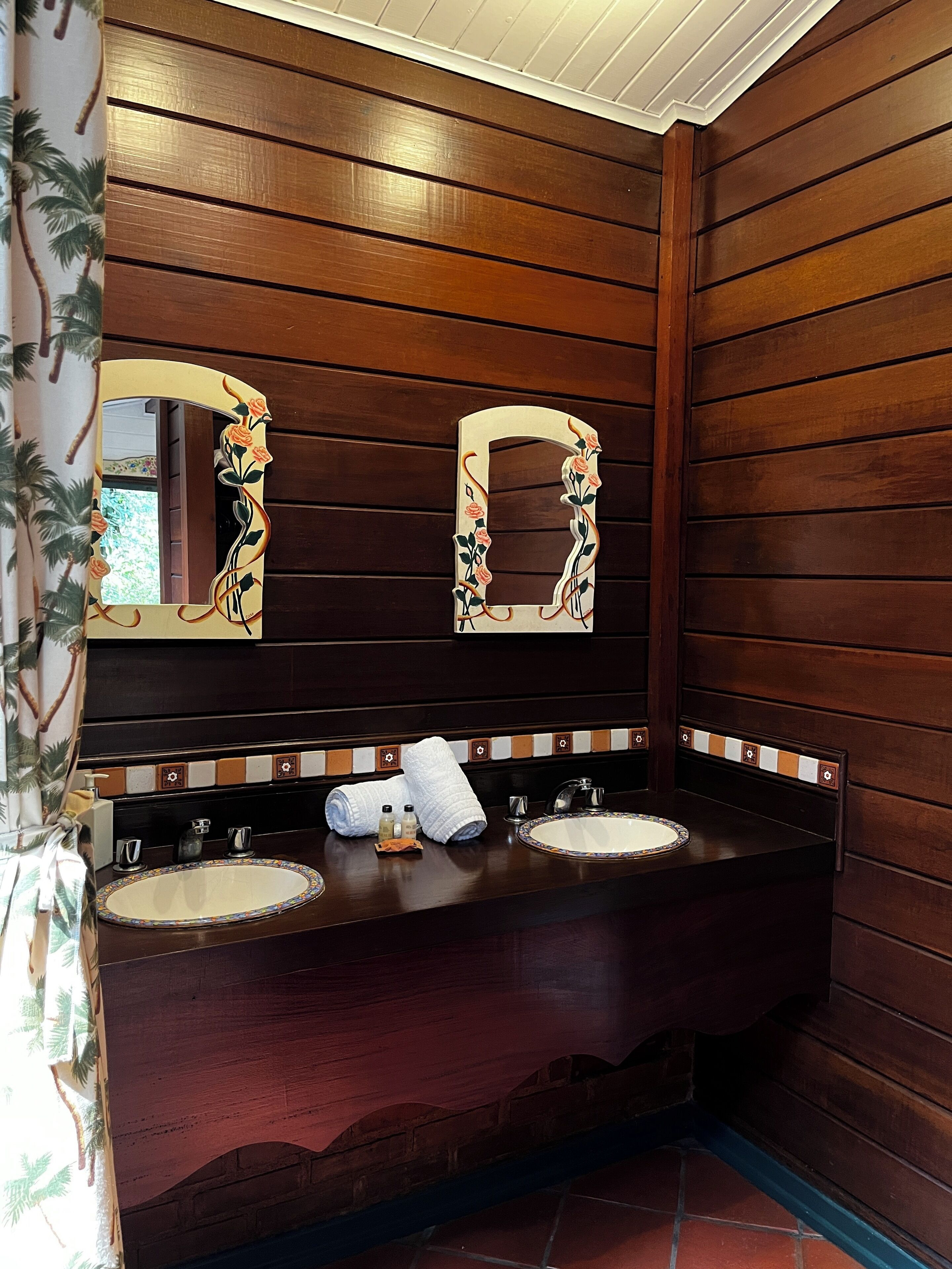 superior chalet | bathroom | designer toiletries, hair dryer, bathrobes, towels