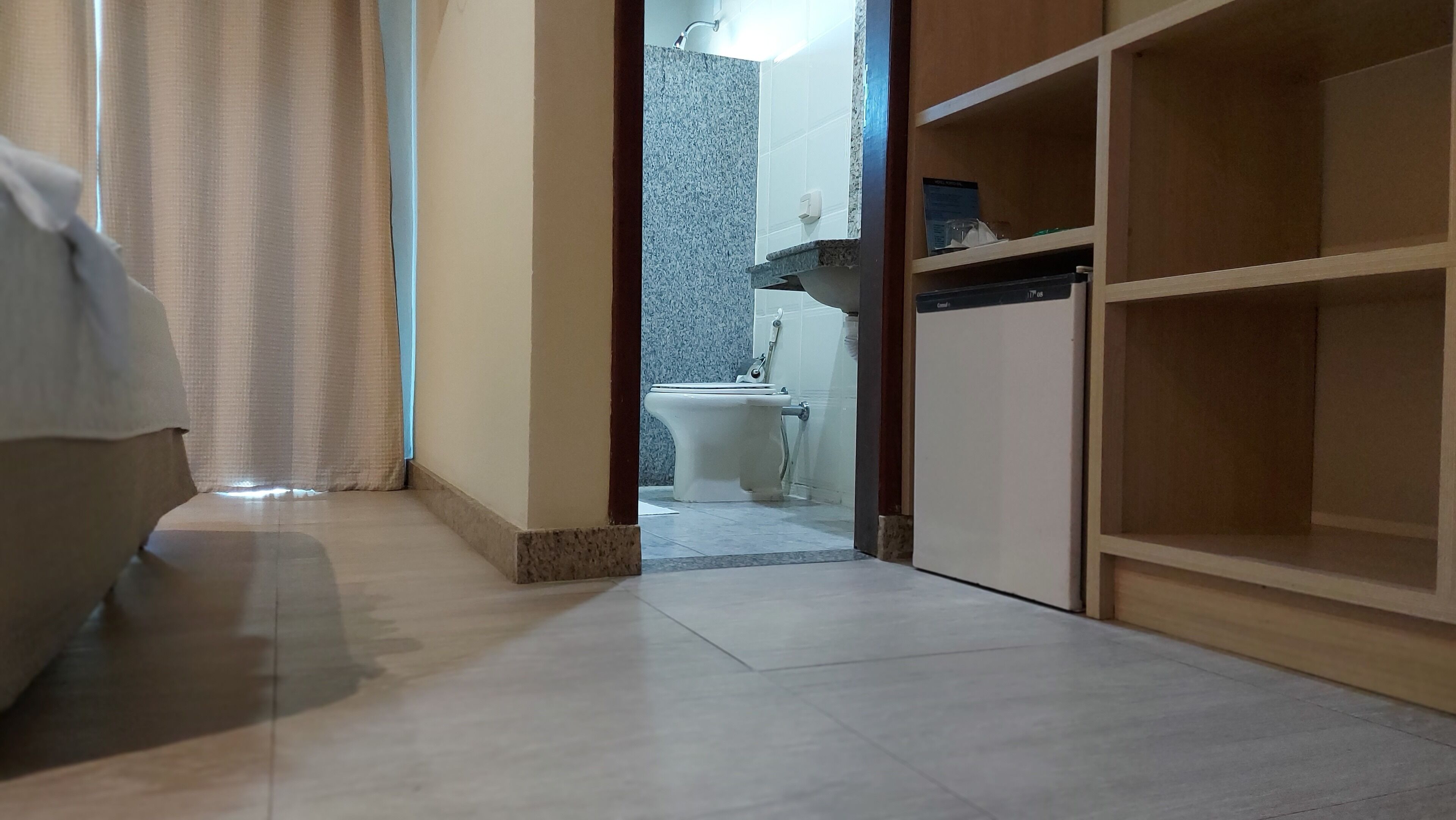 standard room | bathroom | shower, hair dryer, towels