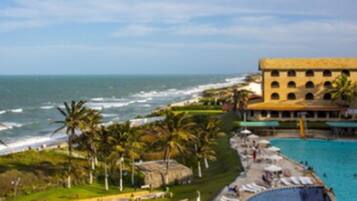 Vue depuis lâhĂ©bergement