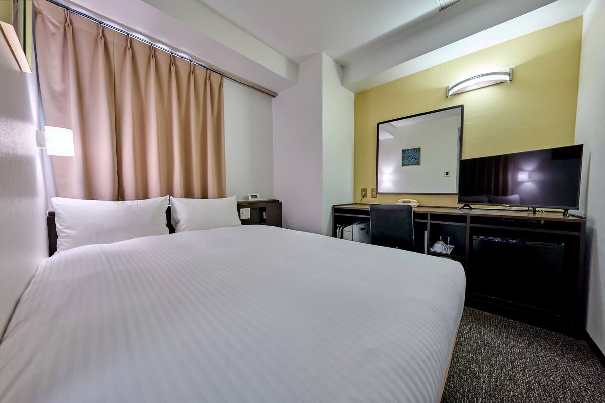 Chambre double, non-fumeur | Bureau, rideaux d’obscurcissement, fer et planche à repasser