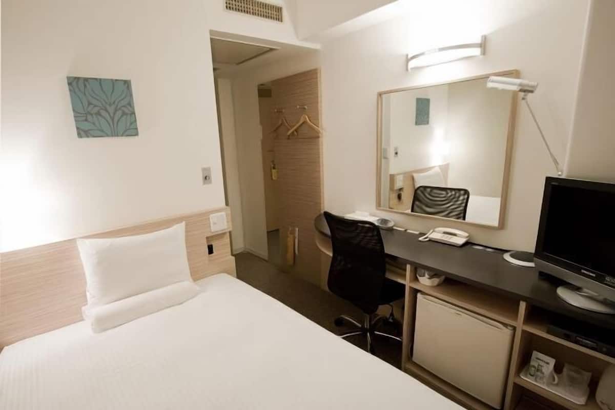 1 bedroom, desk, blackout curtains, iron/ironing board