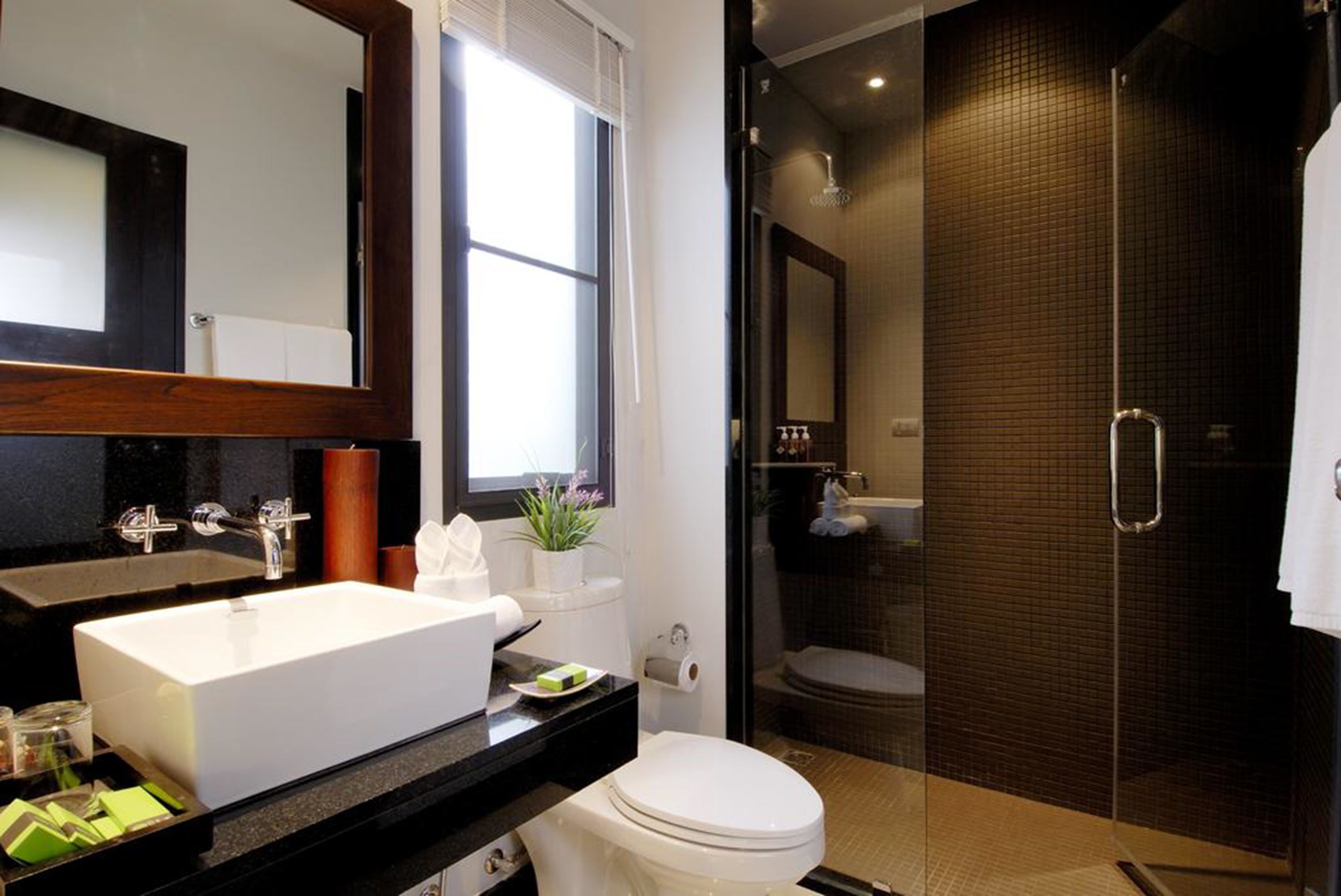 Vila, 2 kamar tidur, kolam renang pribadi | Kamar mandi | Bathtub dan shower terpisah dan pancuran hujan