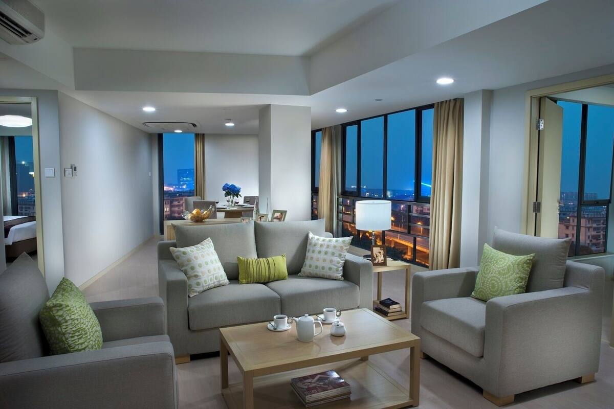 Living area | 42-inch LCD TV with satellite channels, TV, DVD player