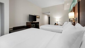 Doppelzimmer, 2 Doppelbetten, Nichtraucher | Schreibtisch, laptopgeeigneter Arbeitsplatz, Verdunkelungsvorhänge