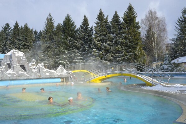 Indoor pool, outdoor pool