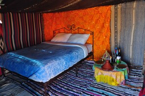 Individually decorated, individually furnished, rollaway beds