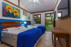 Quarto família | 1 quarto, frigobar, Wi-Fi de cortesia, roupa de cama