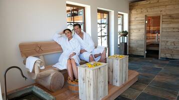 Sauna, body treatments, body wraps, body scrubs, facials