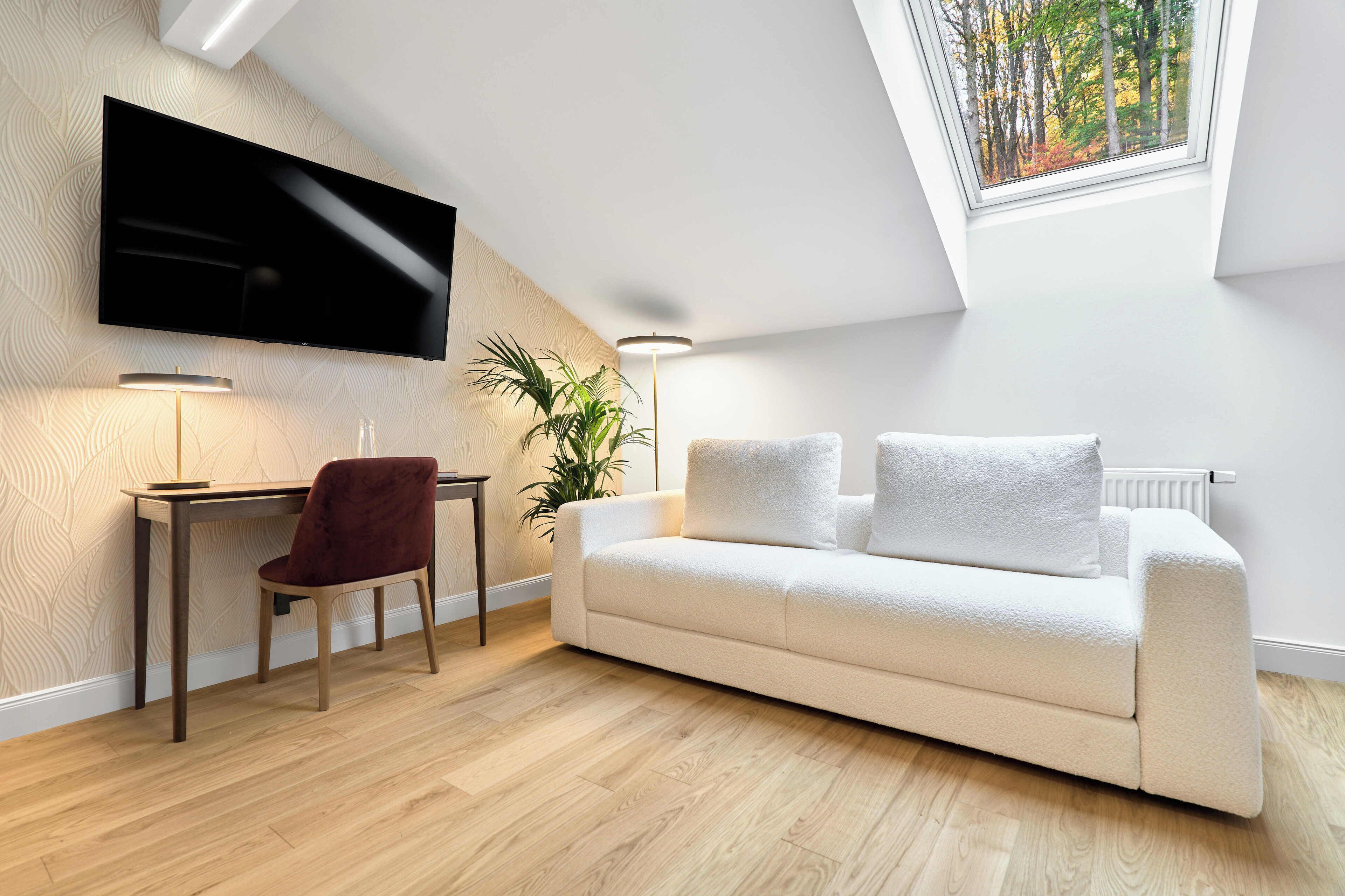 Double Room (with extra bed) | Living area | Plasma TV