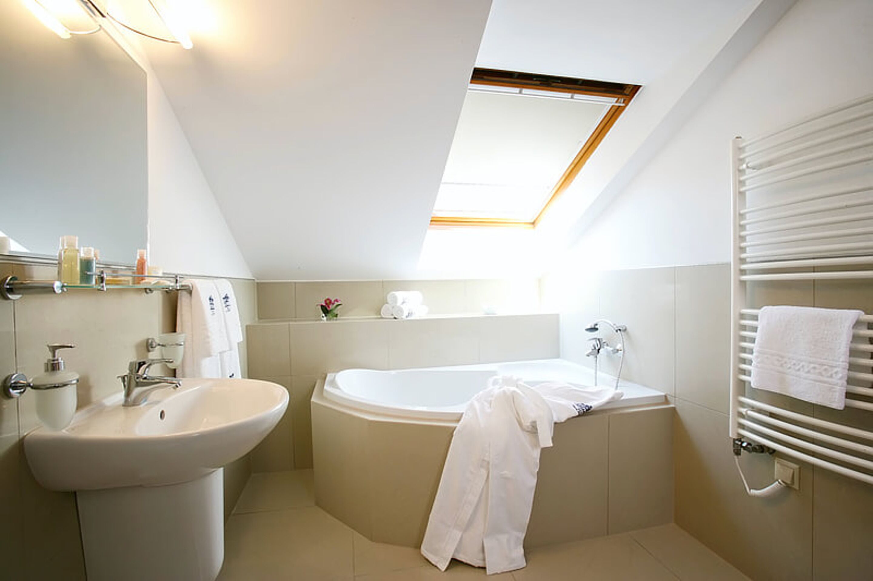 double room | bathroom | combined shower/bathtub, free toiletries, hair dryer, towels