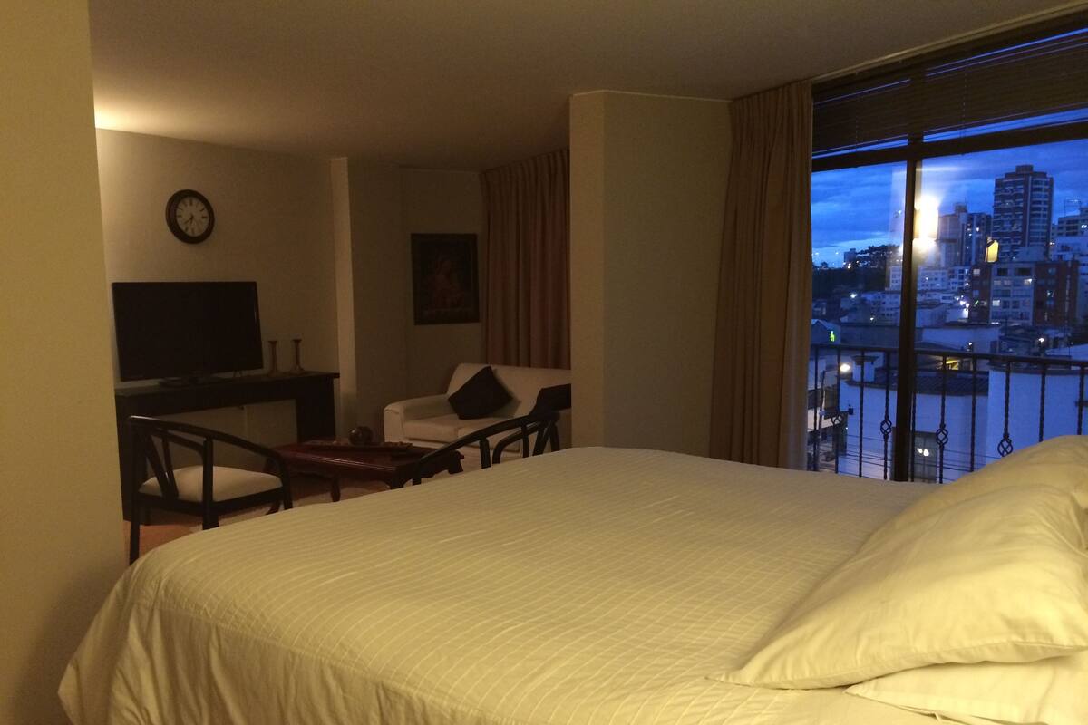 Suite Exécutive, 1 très grand lit, salle de bains privée | 1 chambre, literie de qualité supérieure, minibar