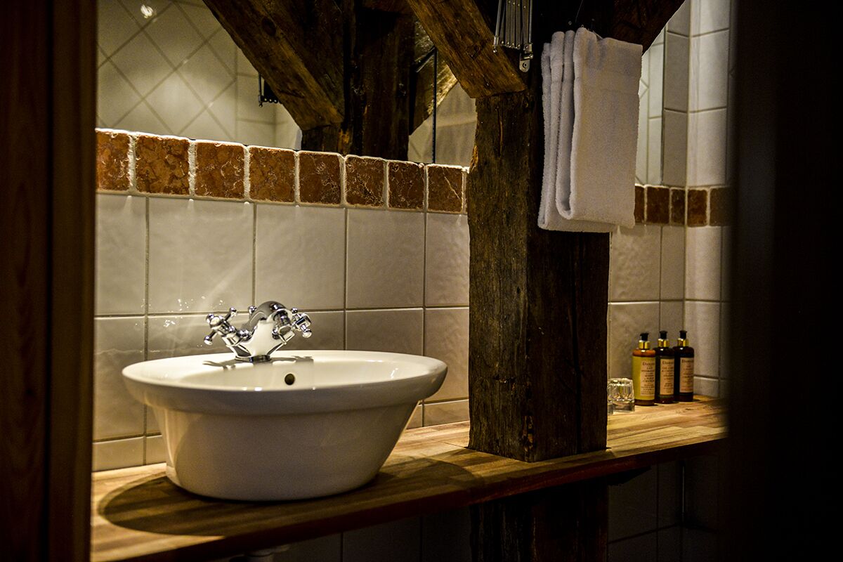 free toiletries, hair dryer, towels, soap