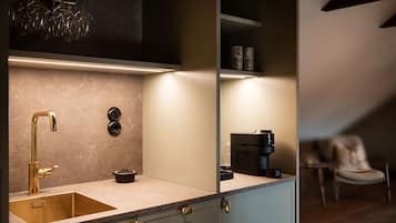 Penthouselejlighed | Individuelt design, individuel indretning, mørklægningsgardiner