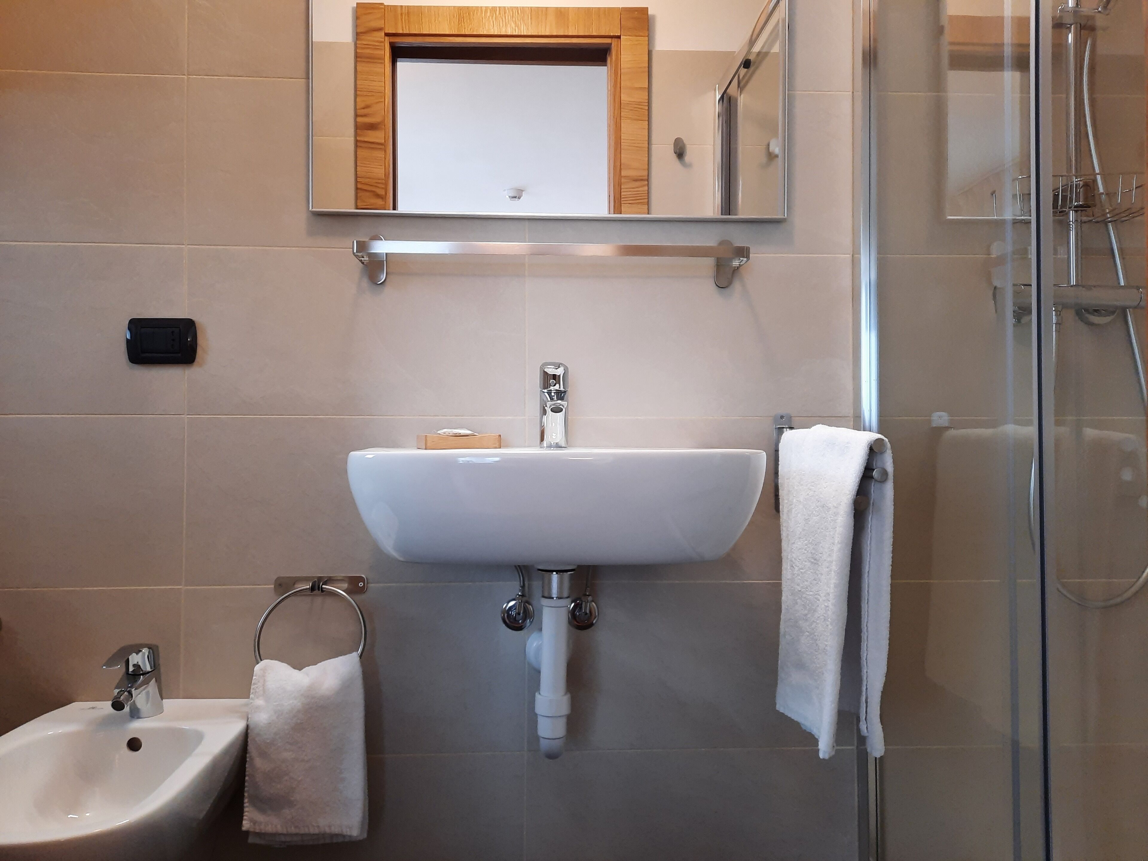 superior triple room | bathroom | shower, free toiletries, hair dryer, bidet