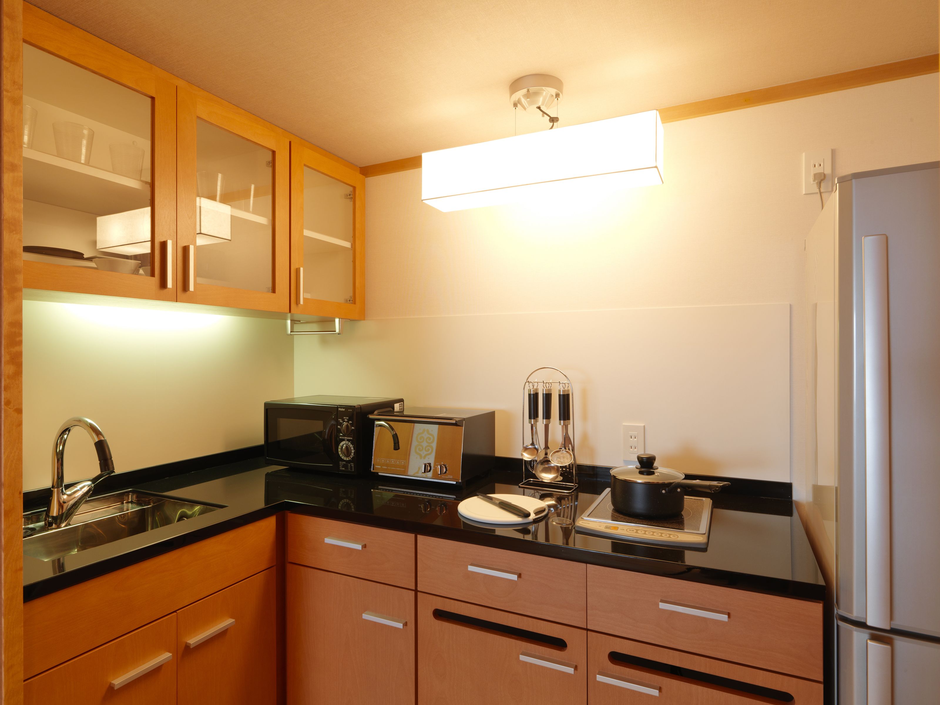 deluxe japanese western style room (non smoking) | private kitchenette | fridge, coffee/tea maker