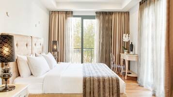 Ropa de cama de alta calidad y minibar