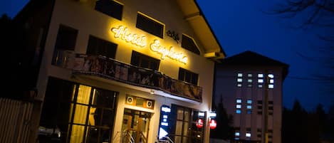 Front of property - evening/night