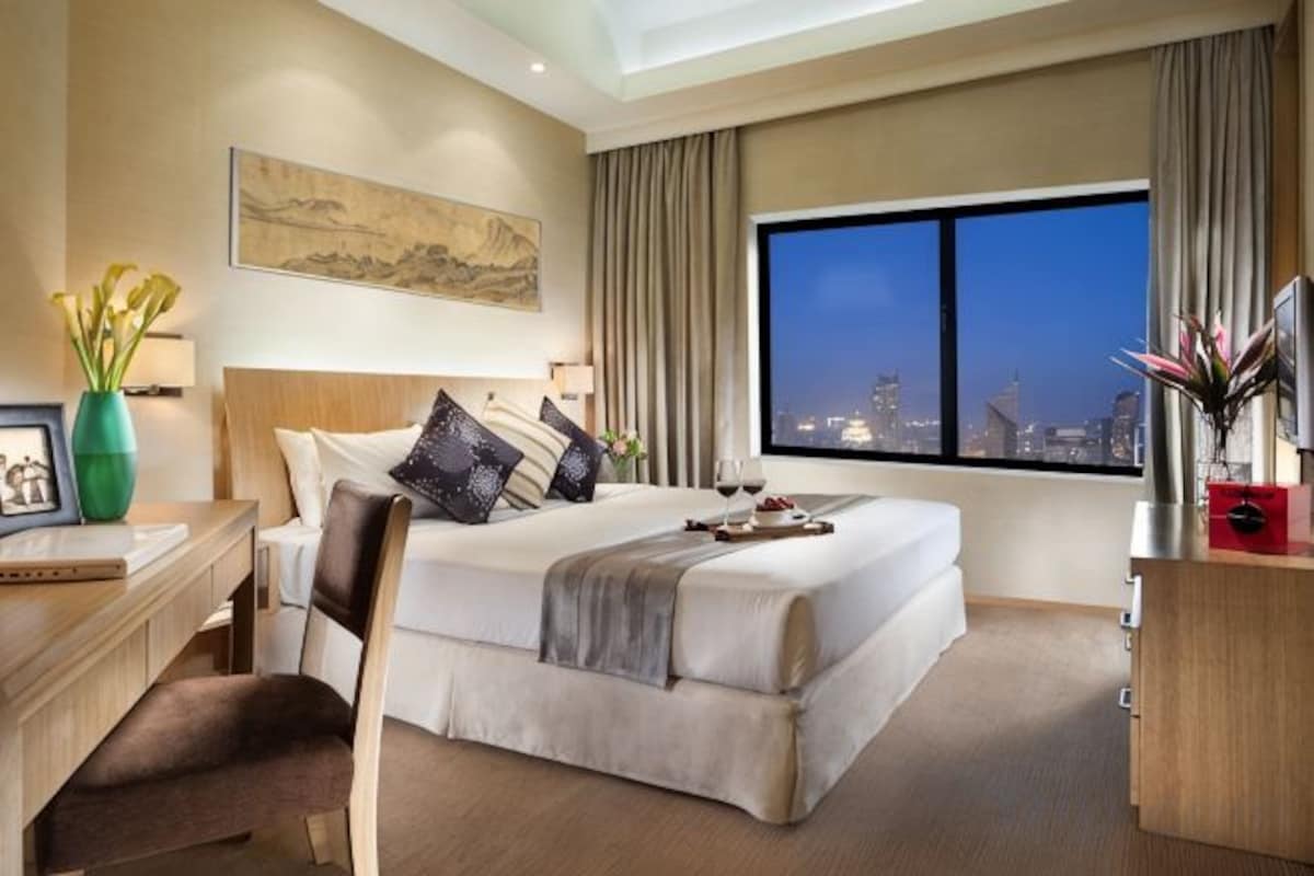 In-room safe, desk, blackout curtains, iron/ironing board