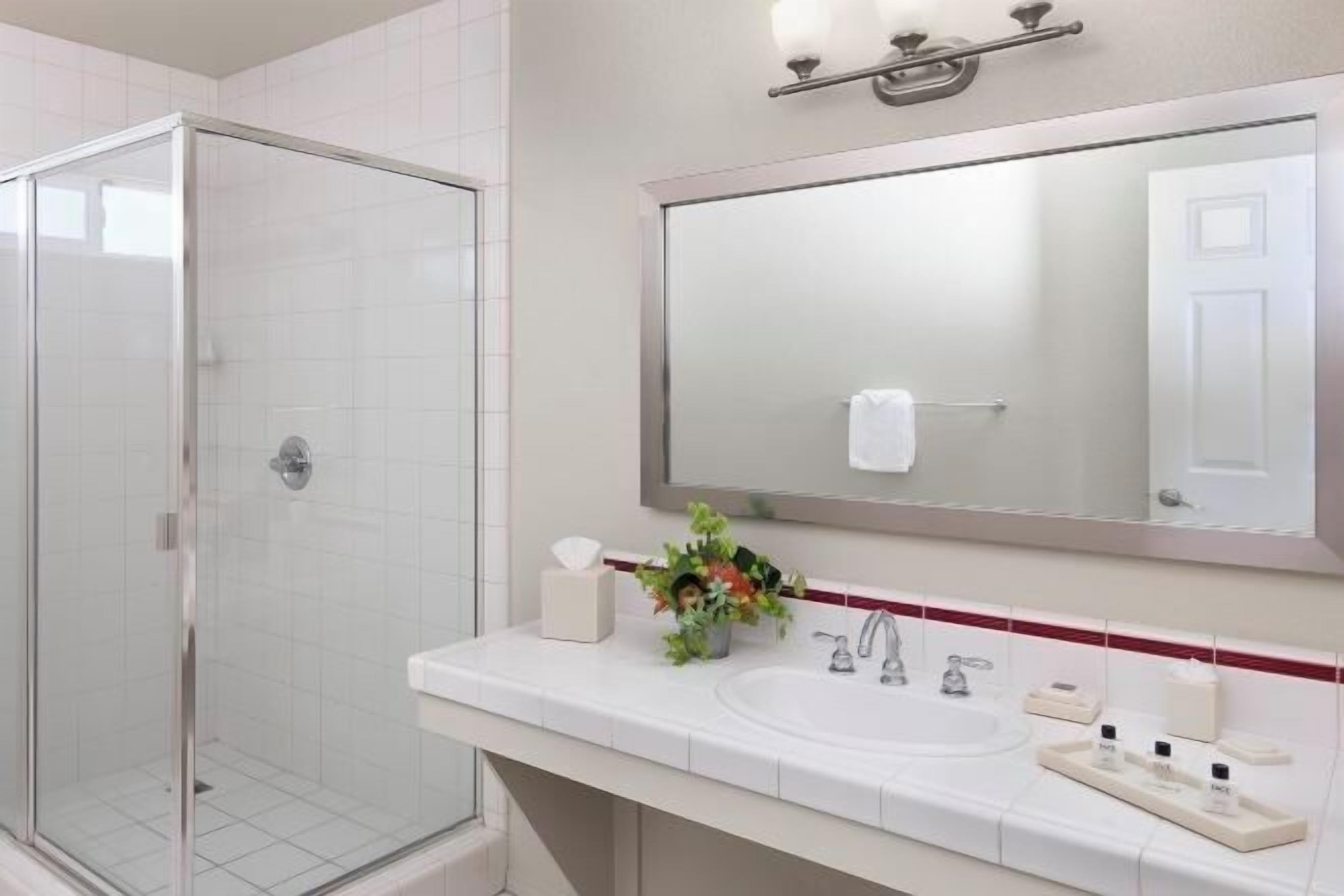 淋浴/盆浴组合、免费洗浴用品、吹风机、毛巾