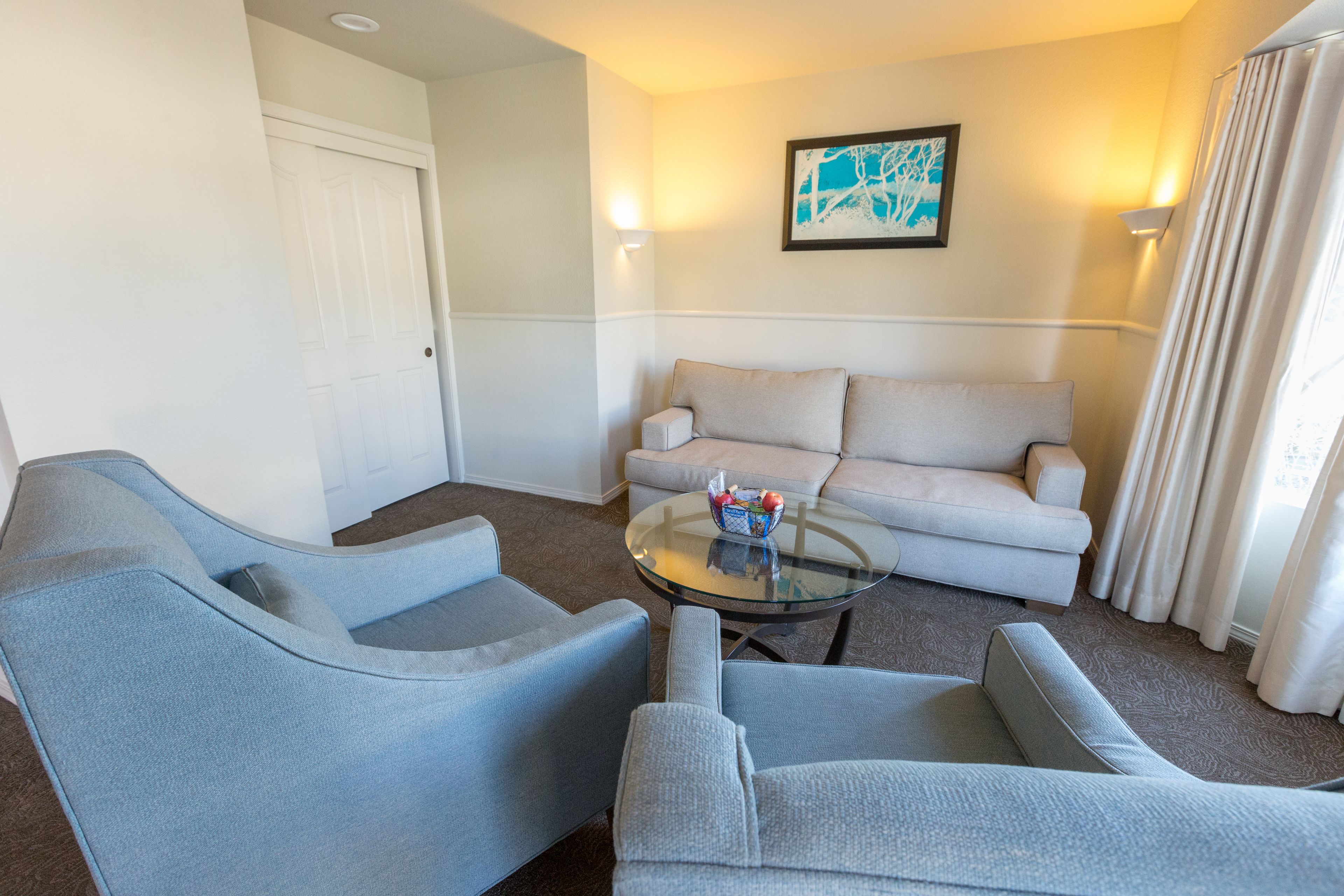 55-inch led tv with cable channels, tv, fireplace