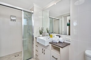Free toiletries, hair dryer, towels