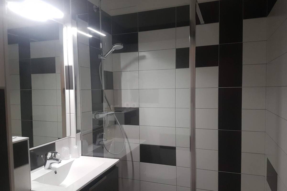 hair dryer, soap, shampoo, toilet paper