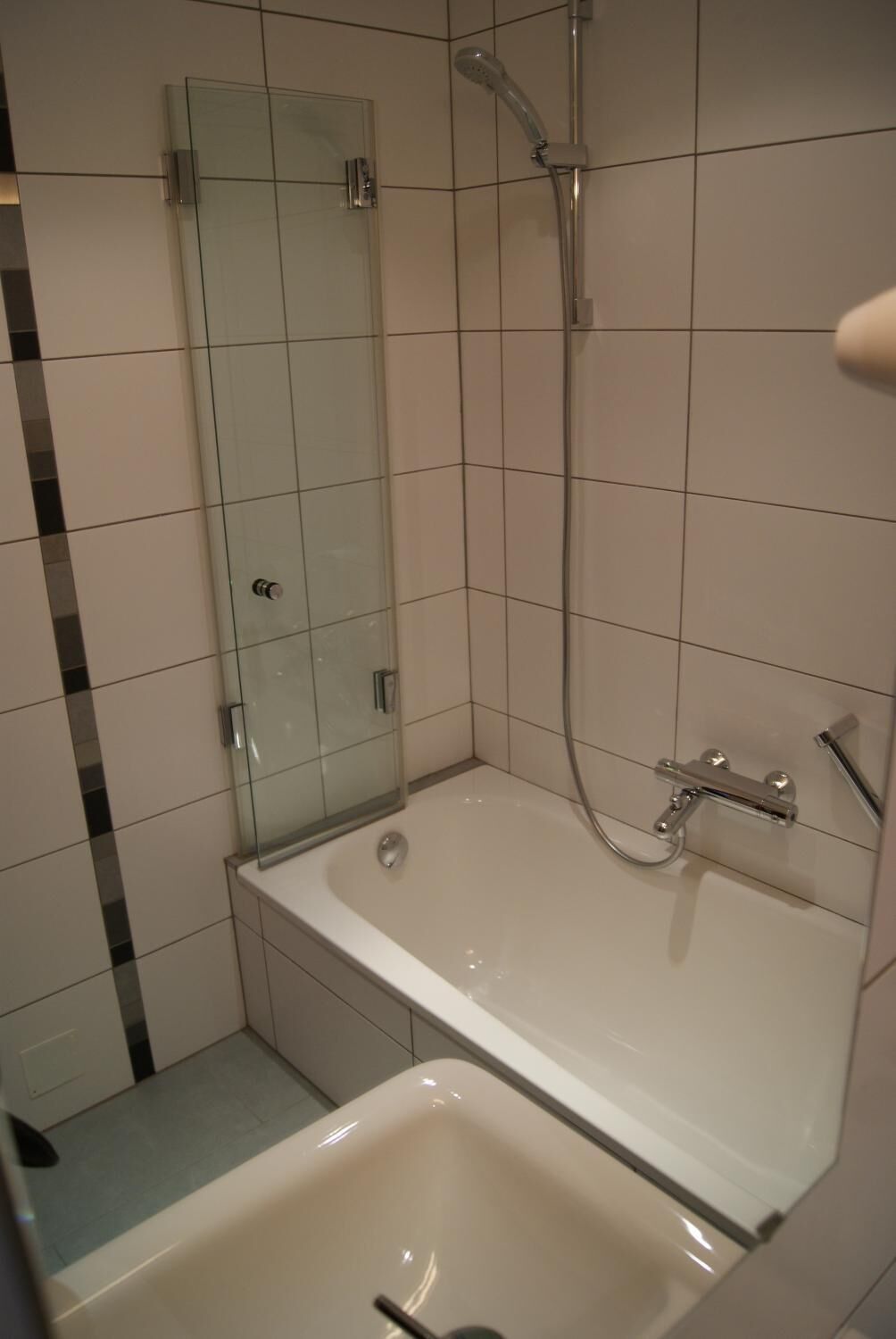 free toiletries, hair dryer, towels