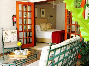 Luxury Double Room, Private Bathroom, Ground Floor | Terrace/patio - Rivonia Premier Lodge (Johannesburg)