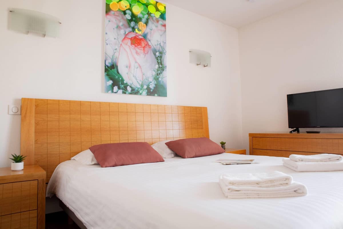 Standaard kamer, 1 queensize bed, niet-roken | 1 slaapkamer, geluiddichte muren, een strijkplank/strijkijzer