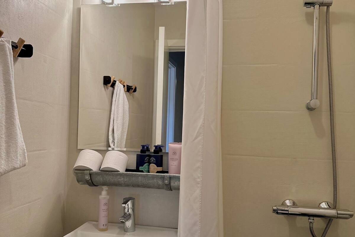 family room, 3 bedrooms, private bathroom | bathroom | shower, hair dryer, towels