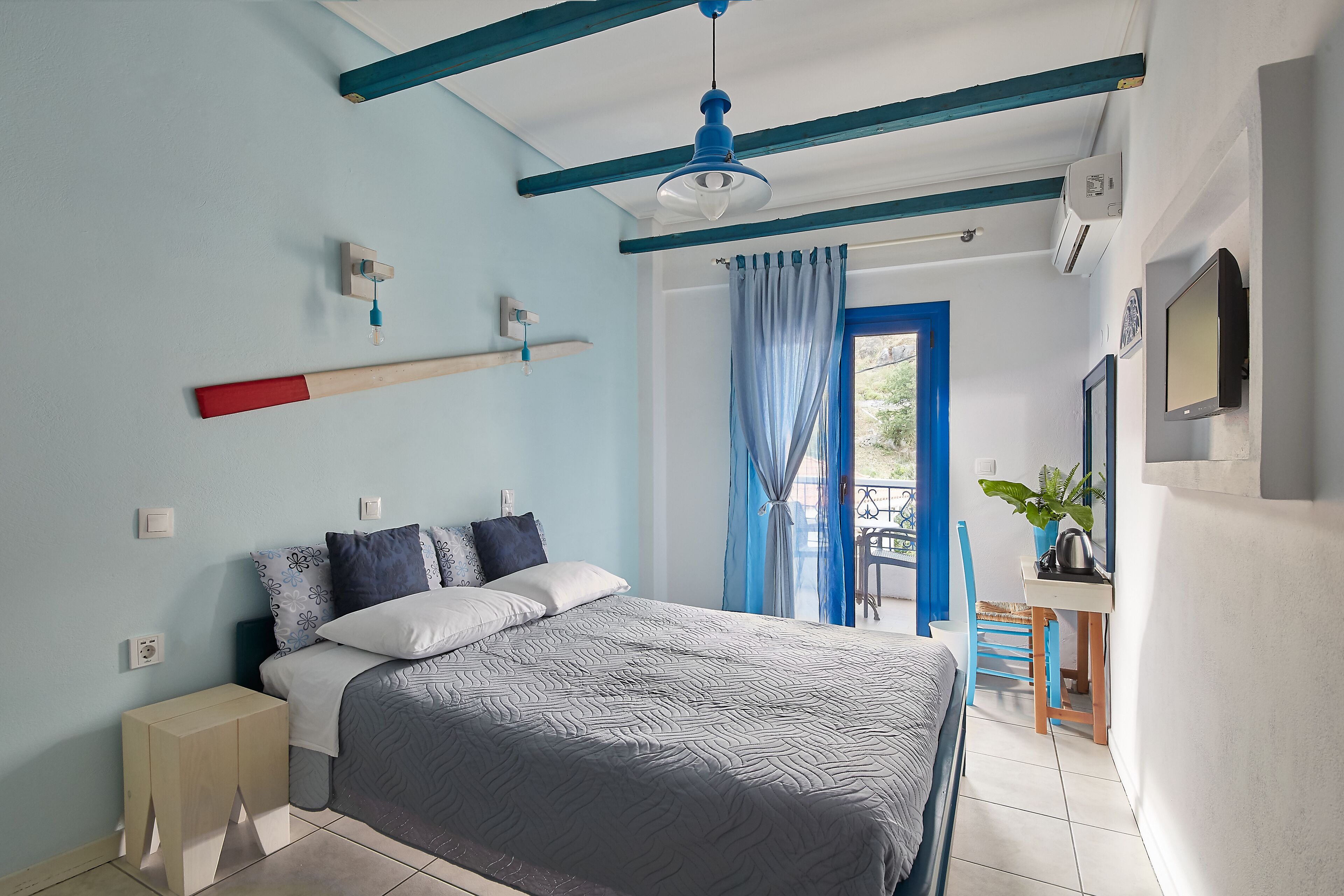 Lakens van Egyptisch katoen, hypoallergeen beddengoed, een minibar