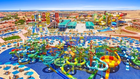 Aerial view. Pickalbatros Jungle Aqua Park - Neverland Hurghada