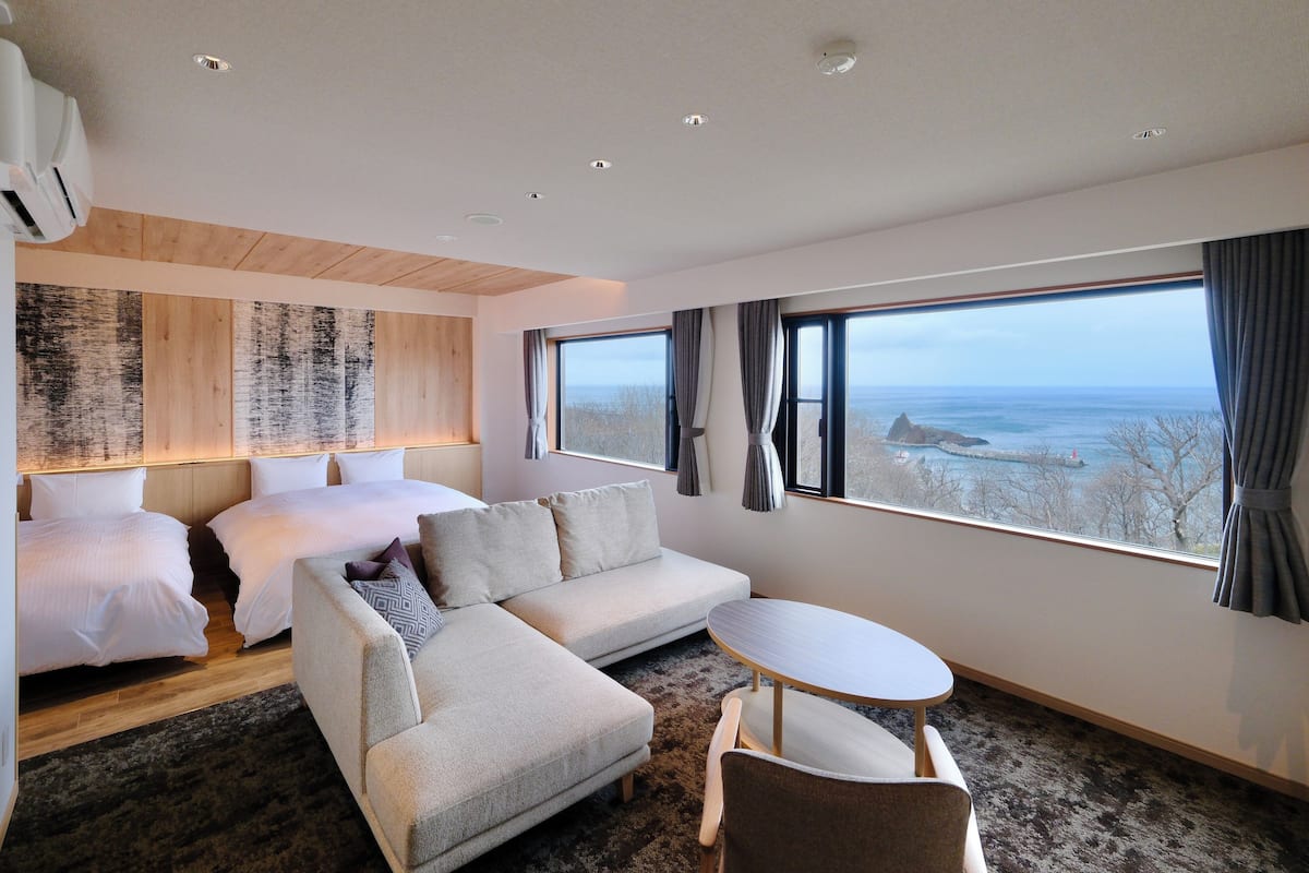 forest deluxe, 2 queen beds | 1 bedroom, in-room safe, iron/ironing board, free wifi