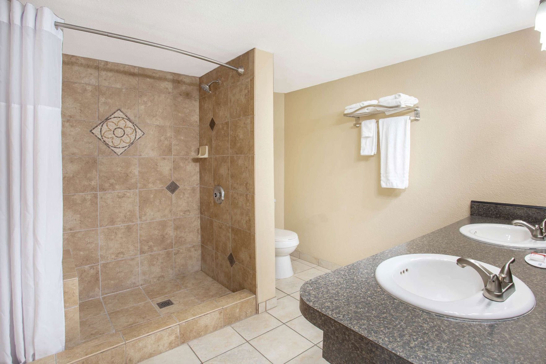Bathroom | Hair dryer, towels