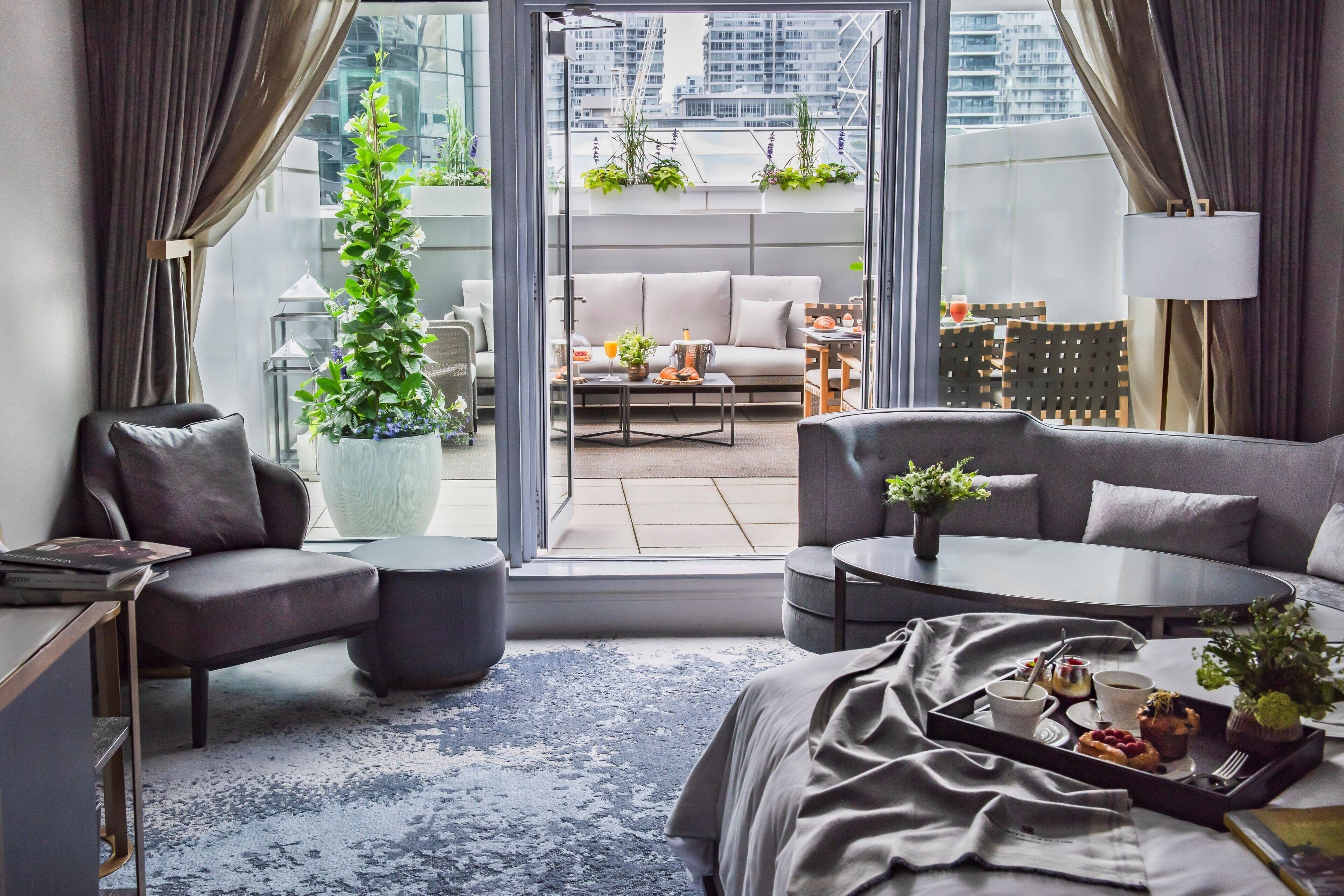 Room, 1 King Bed, Terrace | Frette Italian sheets, premium bedding, down comforters, pillowtop beds