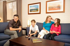 36-inch LCD TV with digital channels, TV, DVD player - Oxley Court Serviced Apartments (Griffith)