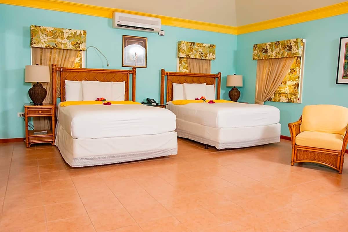 premium suite, 2 queen beds, garden view | 1 bedroom, egyptian cotton sheets, premium bedding, pillow-top beds