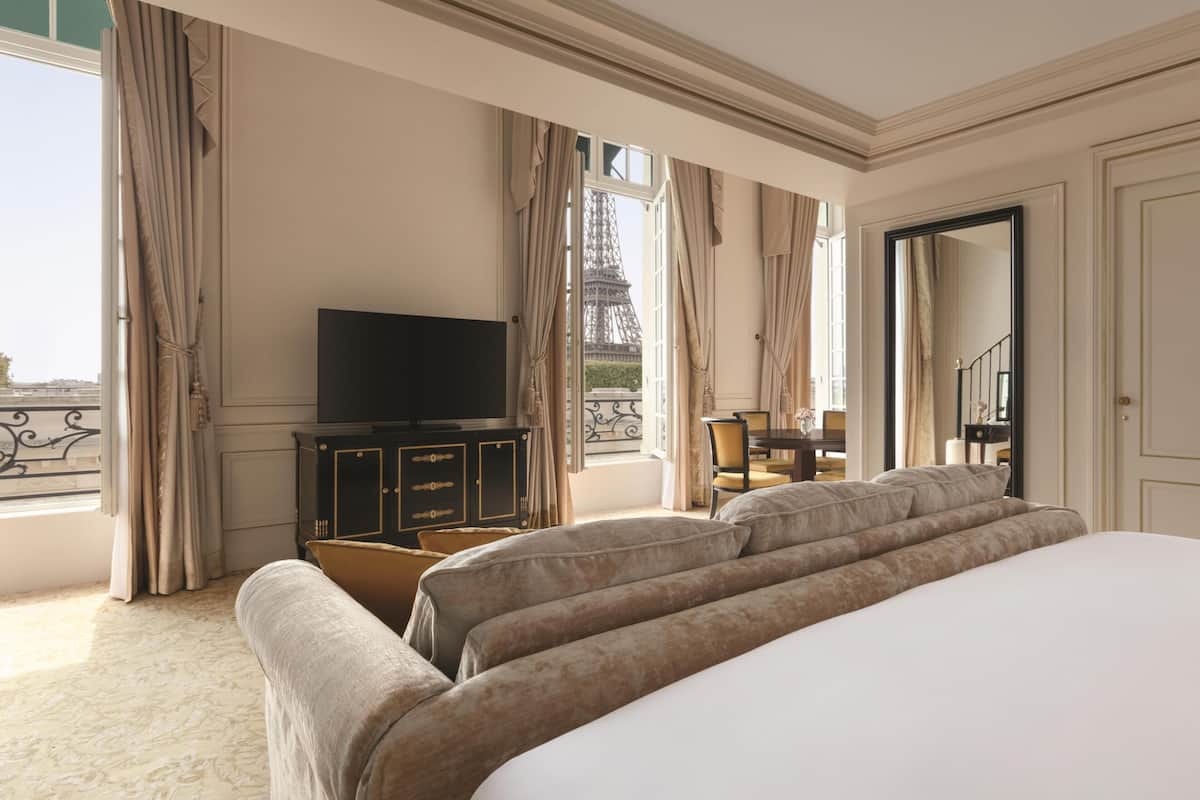 Dúplex, 1 cama de matrimonio grande, vistas a la ciudad (Suite) | 1 dormitorio, sábanas de algodón egipcio, ropa de cama de alta calidad