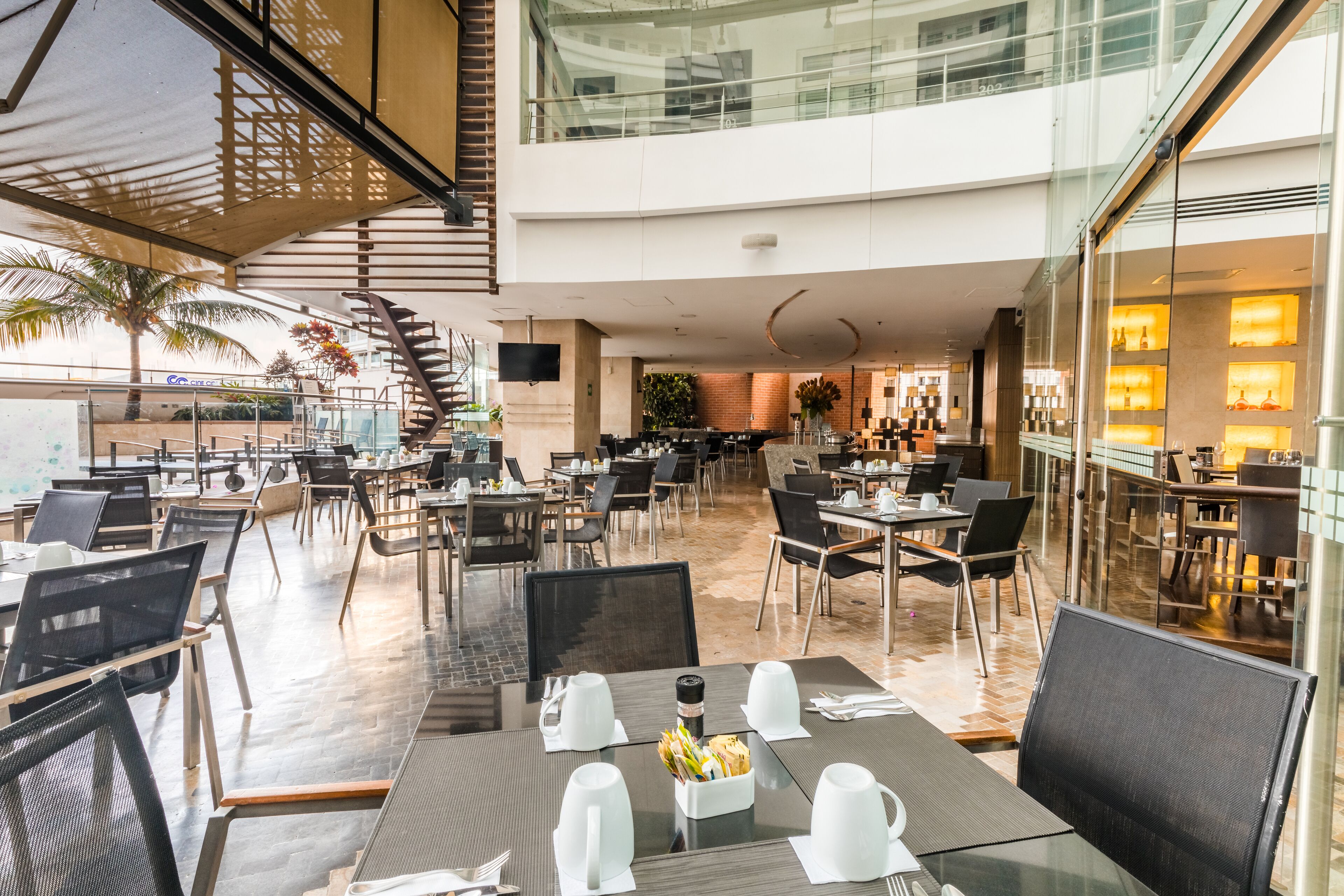 breakfast, lunch, dinner served; pool views