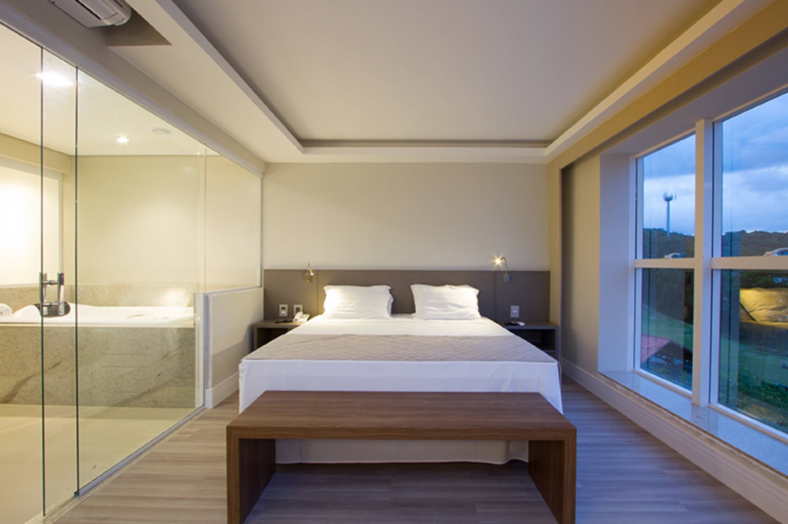 superior suite, 1 king bed, hot tub | minibar, in-room safe, desk, laptop workspace