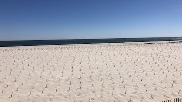 Vlak bij het strand