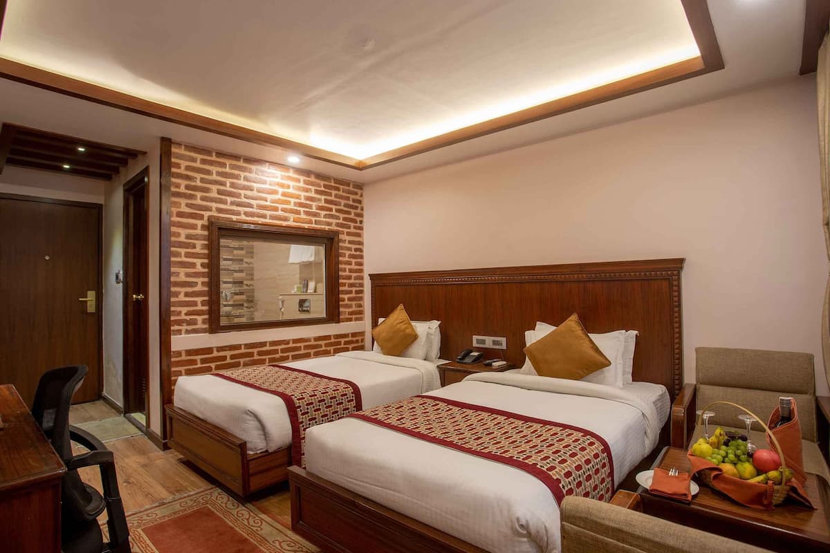 Deluxe Double Room | Premium bedding, in-room safe, desk, laptop workspace