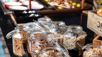 Daily buffet breakfast for a fee