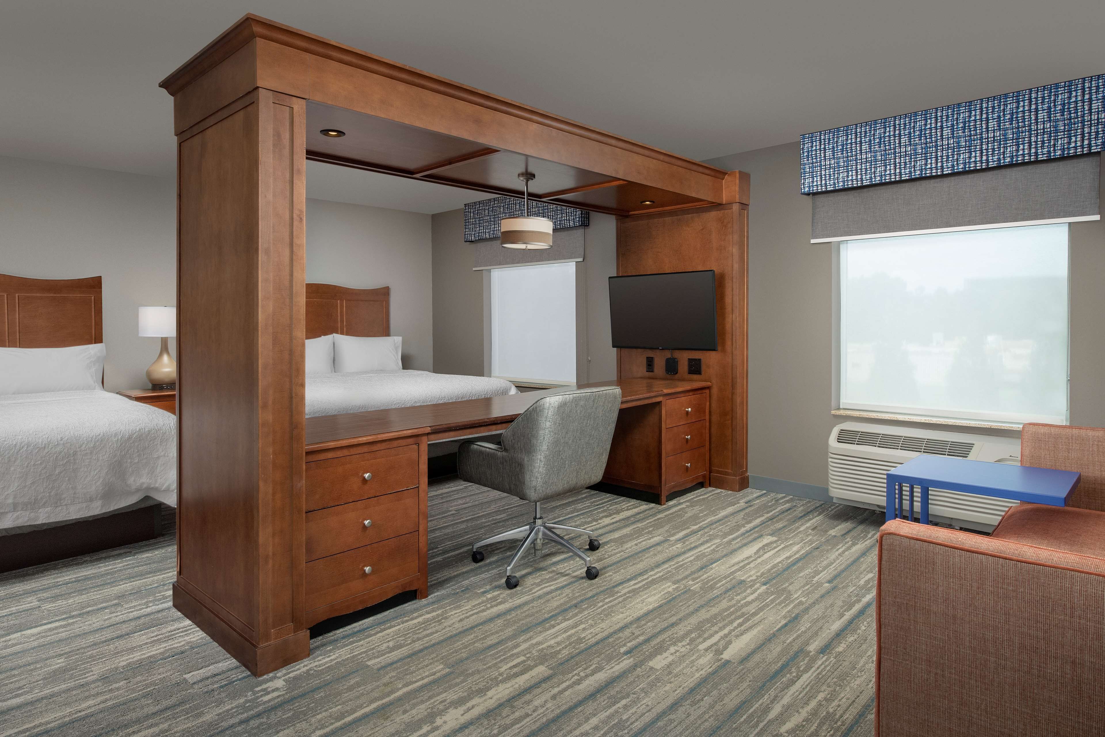 two queens studio suite | in-room safe, iron/ironing board, wifi, bed sheets