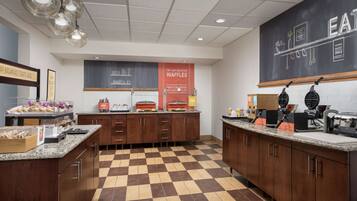 Free daily buffet breakfast